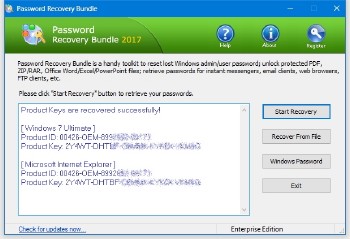 Password Recovery Bundle 2017 Enterprise Edition 4.5