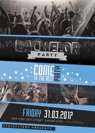 Bachelor Party V25 PSD Flyer Template