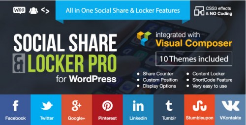 Download Nulled Social Share & Locker Pro WordPress Plugin v7.2 image