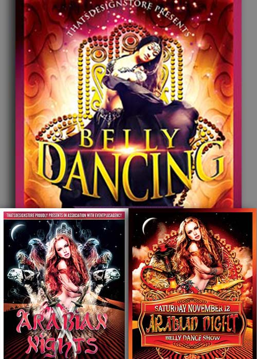 Belly Dancing Party 3in1 V1 Flyer Template