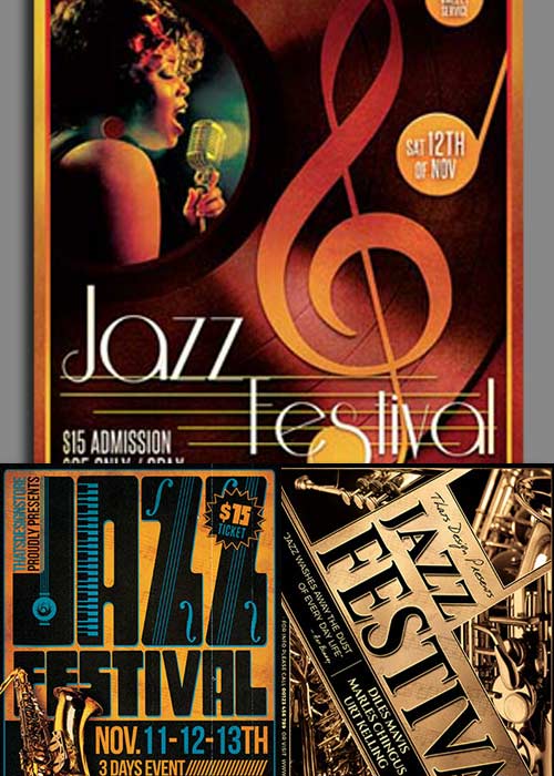 Jazz Festival 3in1 V1 Flyer Template