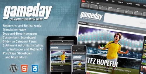 Nulled Gameday v3.02 - Themeforest WordPress Sports Media Theme picture