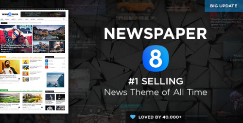 Nulled Newspaper v8.0 - WordPress News Theme Product visual