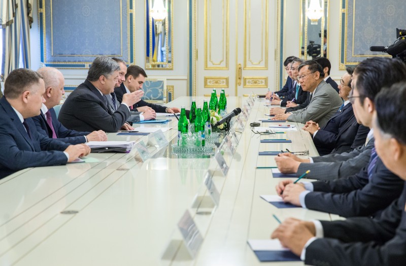 Президент України прийняв делегацію Японської федерації бізнесу «Кейданрен»