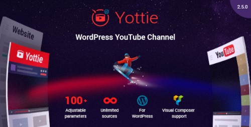 [NULLED] Yottie v2.5.0 - YouTube Channel WordPress Plugin image