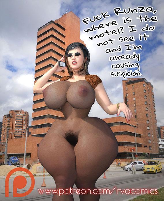 Huge 3d Butt Porn - 3D Porn Comic: Hot babes with big ass from RVAComics