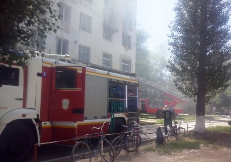 В Крыму на пожаре избавили четырех ребятенков [фото]