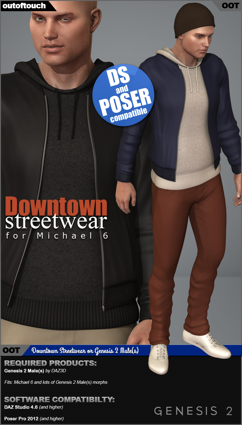 Downtown Streetwear for Michael 6 - Genesis 2 Male(s)
