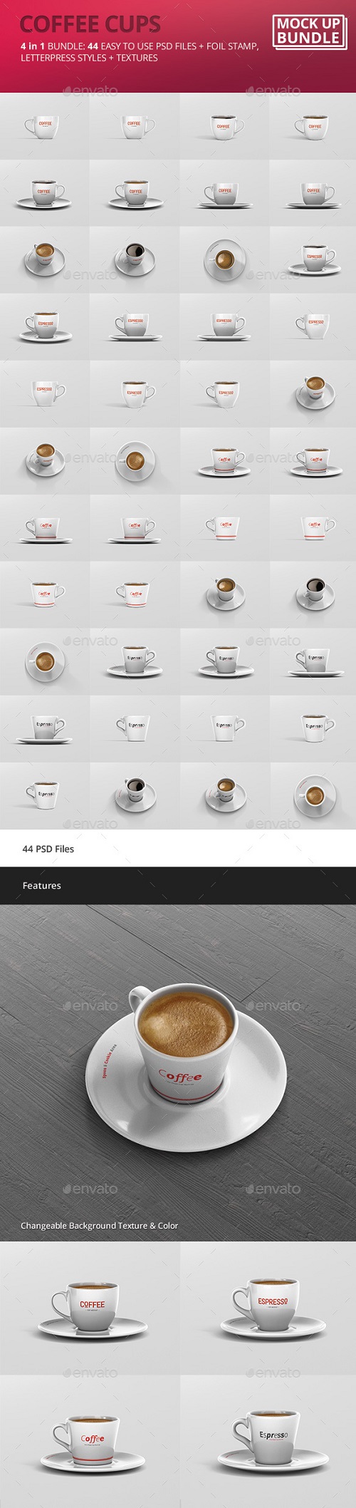 Espresso - Coffee Cup Mockup Bundle - 20062463