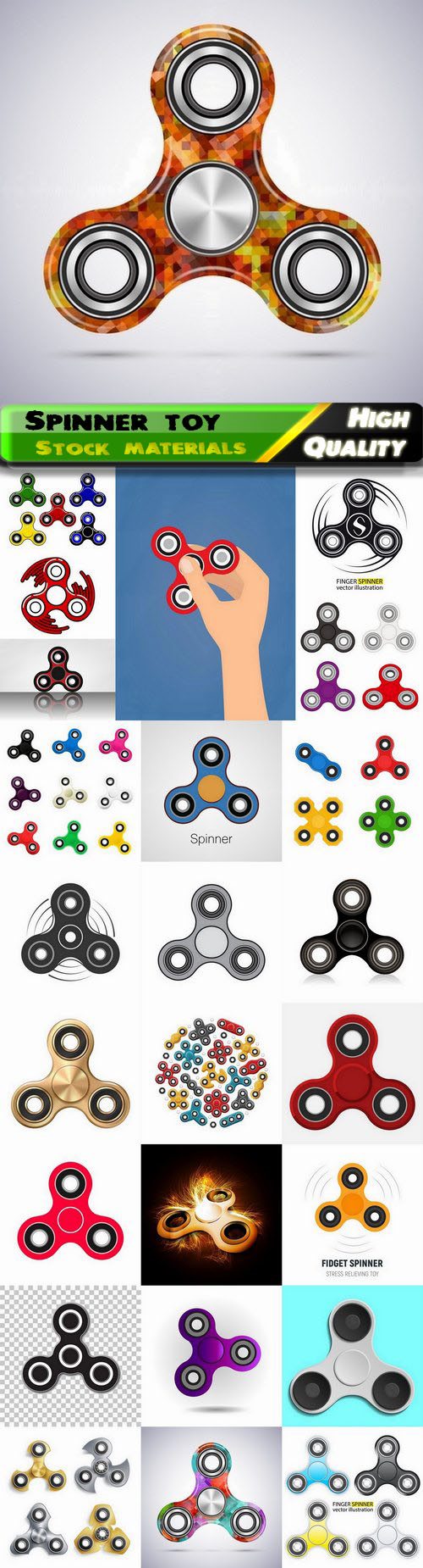 Hand spinner relaxing toy 25 Eps