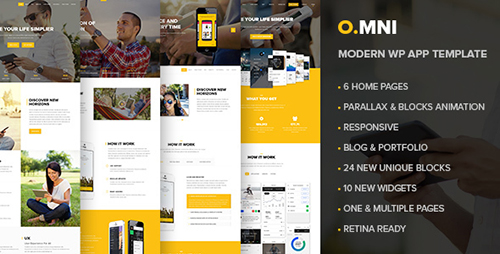 ThemeForest - Omni  v1.5.4 - Stylish Powerful One Page and Multipage App and Software WP Theme - 13850909