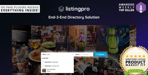 NULLED ListingPro v1.1.0 - Directory WordPress Theme graphic