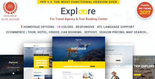 Nulled EXPLOORE v3.1.0 - Tour Booking Travel WordPress Theme product snapshot