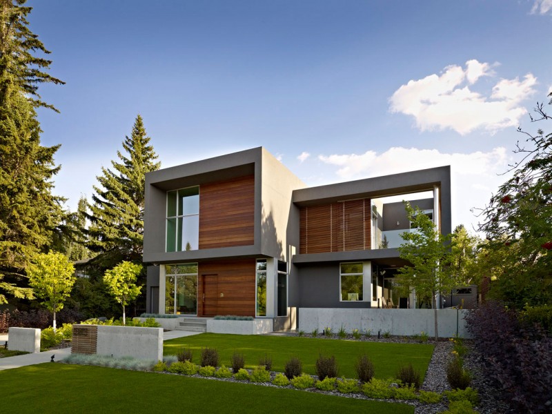 Современный двухэтажный дом для состоятельных владельцев от habitat studio #038; workshop, эдмонтон, канада