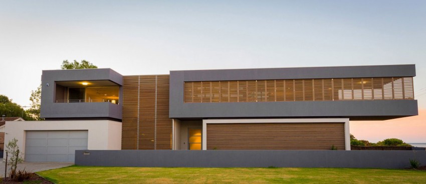 Смелые архитектурные формы в уникальном доме р048 от компании dane design, дансборо, австралия