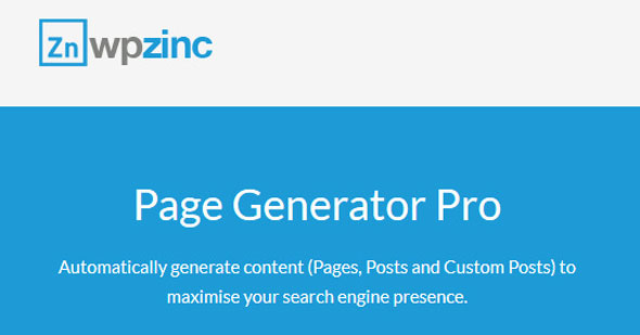 Nulled WP Zinc - Page Generator Pro v1.4.7