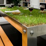 Зеленые столы или газон в интерьере