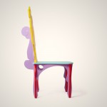 Дизайнерский стул для кафе арт-рокко