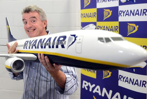 Ryanair вернет гроши пассажирам за билеты