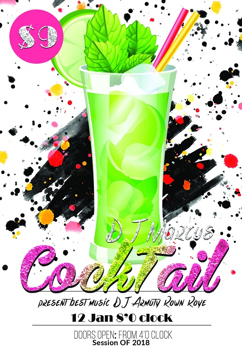 Cocktail Party Flyer Template 1604916