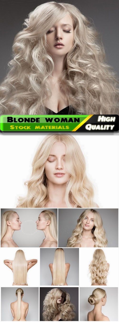 Blonde woman and girl with long healthy hair 10 HQ Jpg