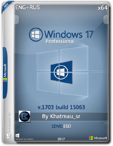 Windows 17 Pro x64 15063 by Khatmau_sr (ENG+RUS/2017)