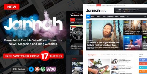 Jannah v1.1.1 - WordPress News Magazine Blog & BuddyPress visual