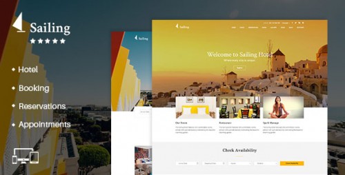 [nulled] Sailing v1.13.1 - Hotel WordPress Theme cover