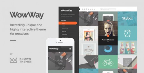 Nulled WowWay v2.1.3 - Interactive & Responsive Portfolio Theme product image