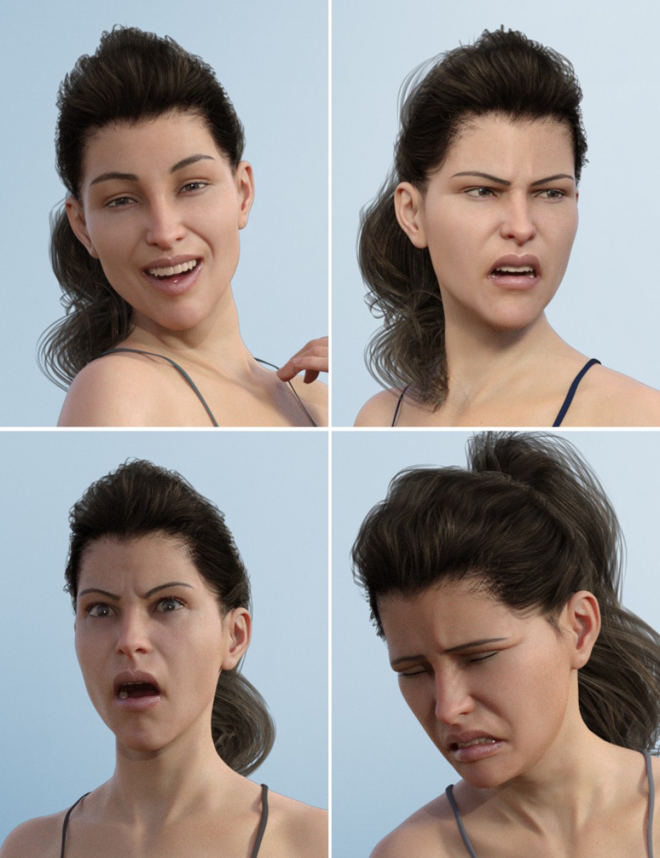 Expressive Faces - One-Click Morph Expressions for Victoria 8