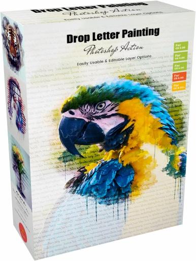 GraphicRiver - Drop Letter Painting Action