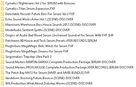 Presets Collection For Xfer Records Serum v.4 (SYNTH PRESET) - сборник пресетов для Serum