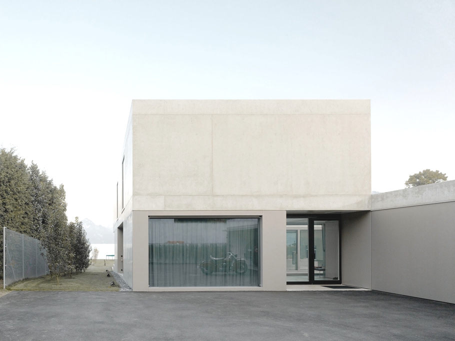 Когда от восторга захватывает дух, или проект villa m — кубический минимализм с видом на озеро люцерн от niklaus graber + christoph steiger architekten