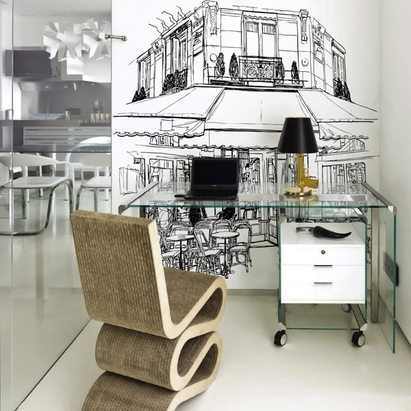 Концептуальный дизайн-проект комнаты «город не спит» — экспрессивный интерьер от арт-мастерской pixers