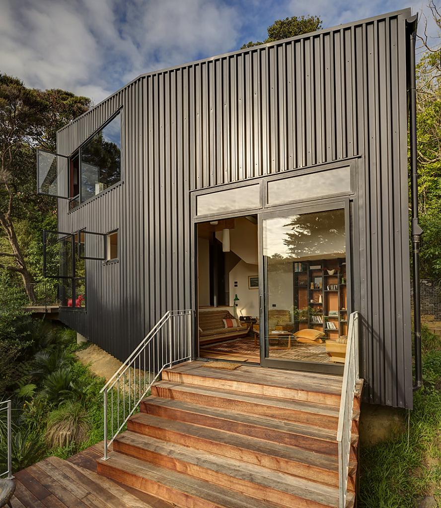 В гармонии с природой или необычный дом в лесу от glamuzina paterson architects, новая зеландия