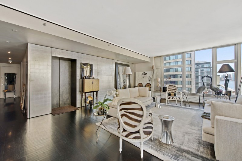 Сложный и современный дизайн роскошных апартаментов на манхэттене, нью-йорк, сша
