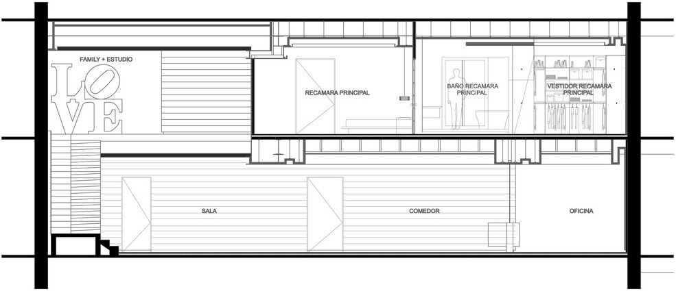 Дизайн двухуровневой квартиры tb-1602 от craft arquitectos