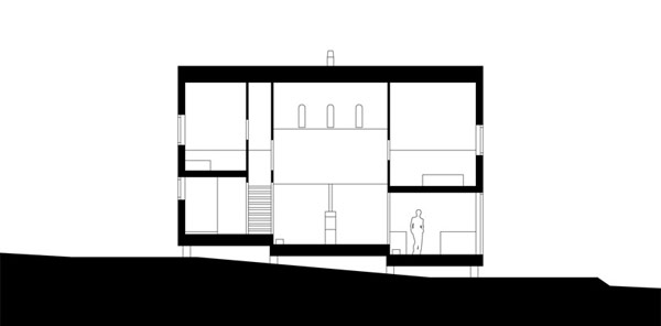 Небольшой домик: проект anchored для семейного отдыха от g house by lode architecture, нормандия, франция