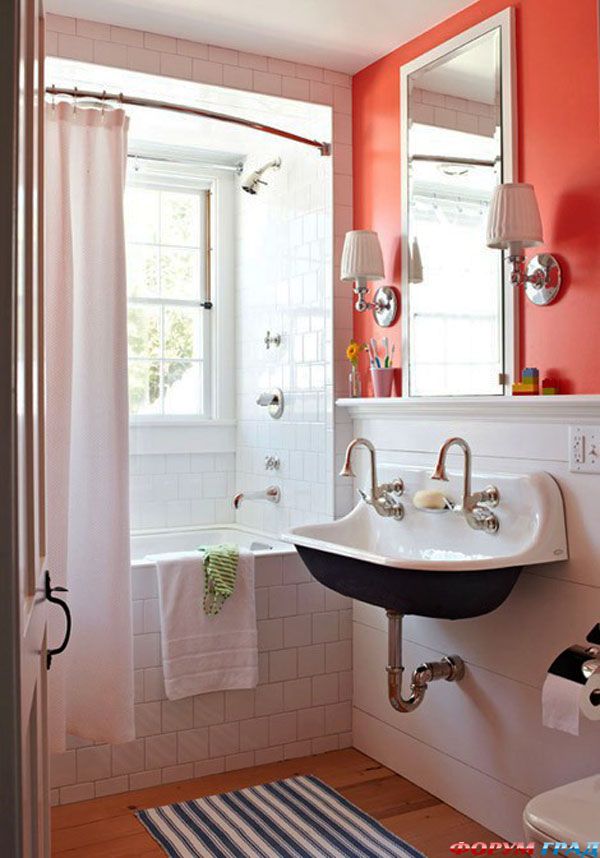 30 Великолепных идей, чтобы сделать маленькую ванную комнату уютной