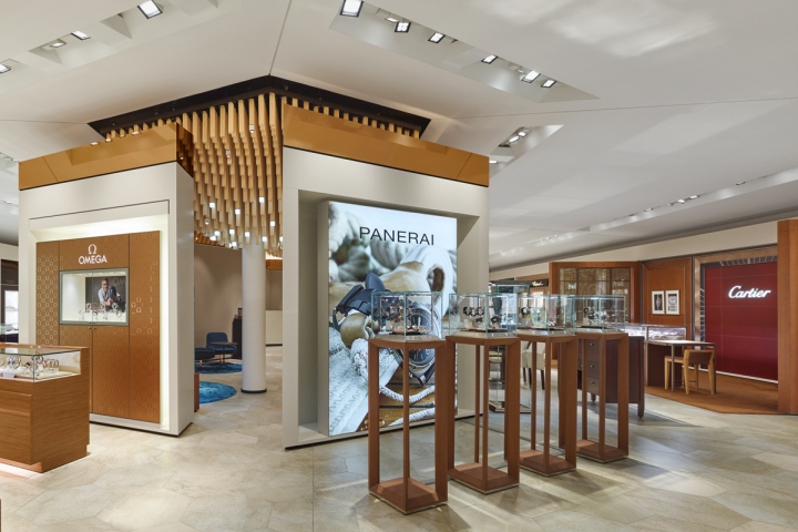 Элегантный и современный дизайн магазина часов в германии