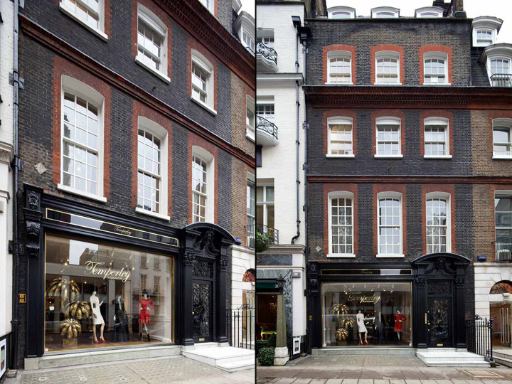 Шикарный дизайн и проектирование магазина mayfair от found associates, лондон, англия