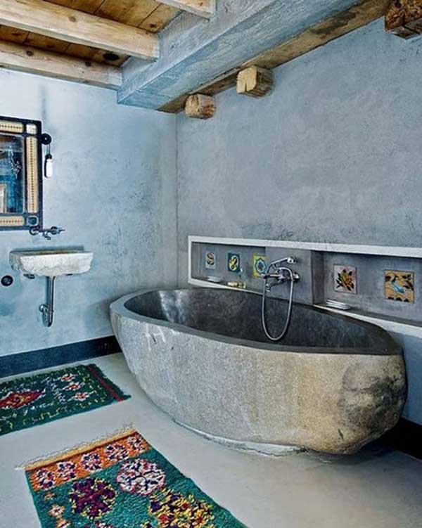 21 Вариант использования натурального камня в интерьере ванной комнаты, каждый из которых удобен и красив одновременно