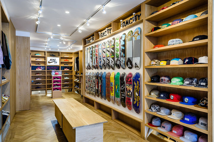 Новый магазин для увлеченных скейтбордистов slam city skates east в лондоне, великобритания