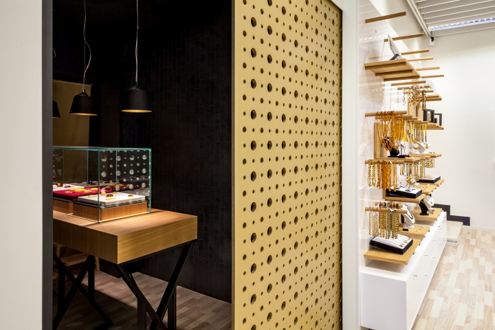 Интерьер ювелирного магазина amber dream от дизайнерской студии amerikka, хельсинки, финляндия