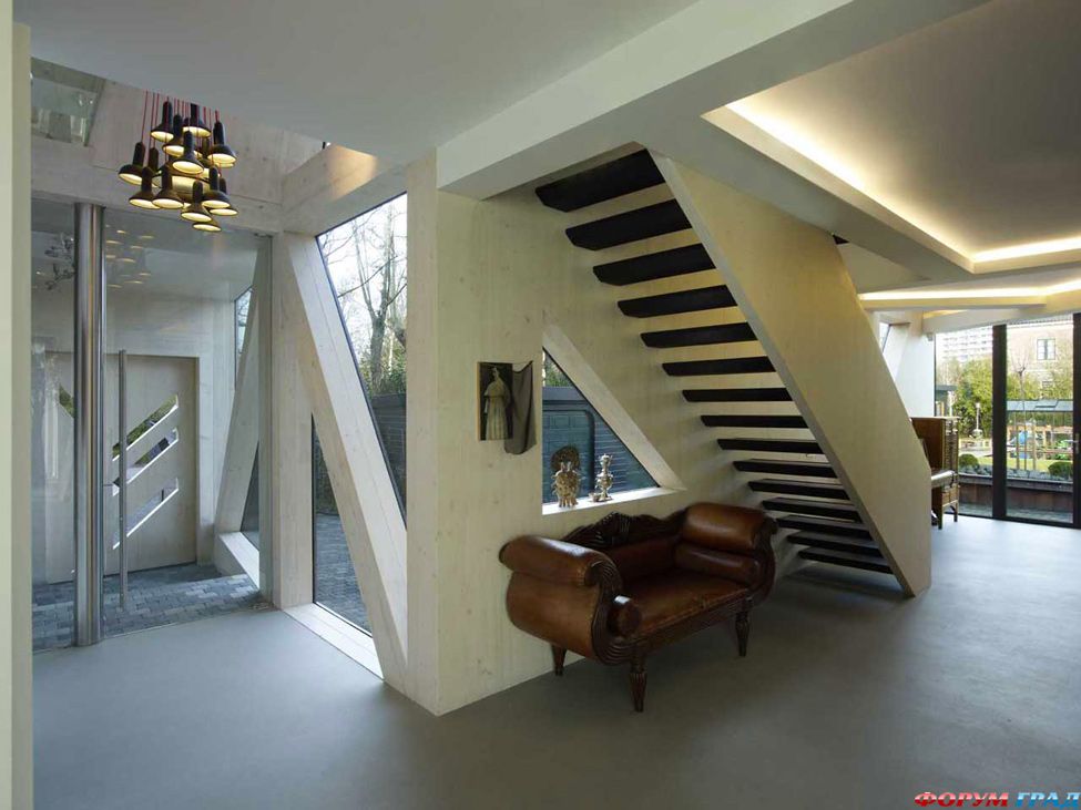 Гениальная вилла роттердам — эпатажно-смелая конструктивистская концепция от архитектурной студии ooze, голландия