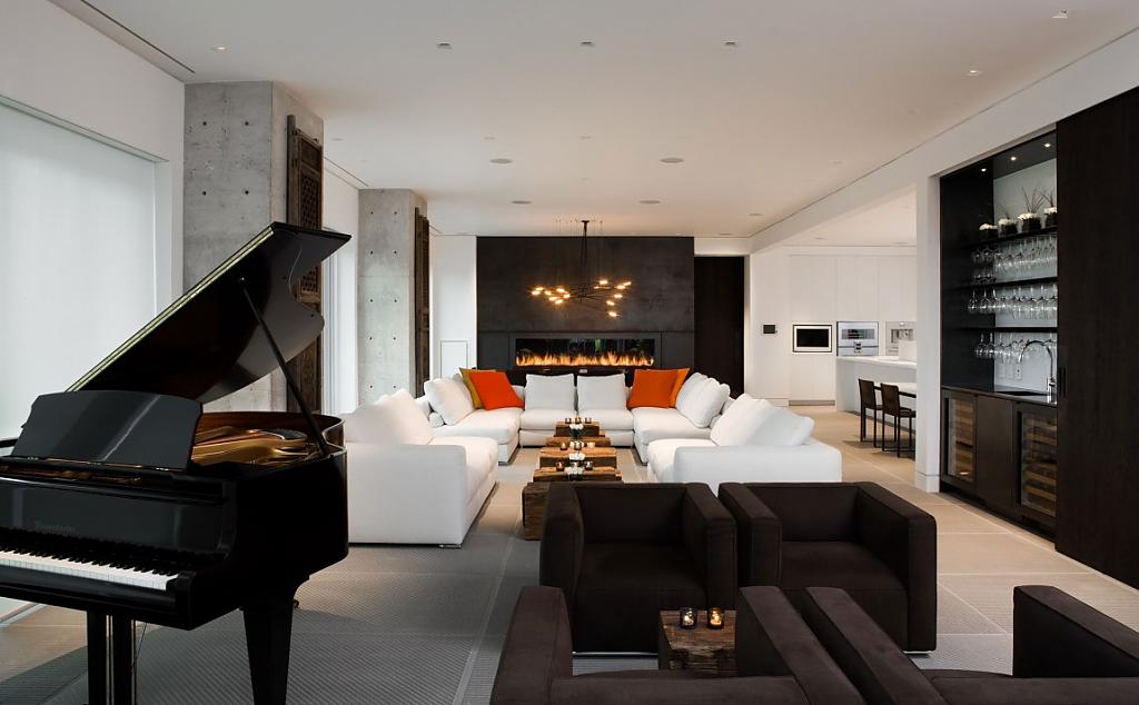 Изысканный дизайн интерьера penthouse yorkville от студии cecconi simone inc., торонто, канада