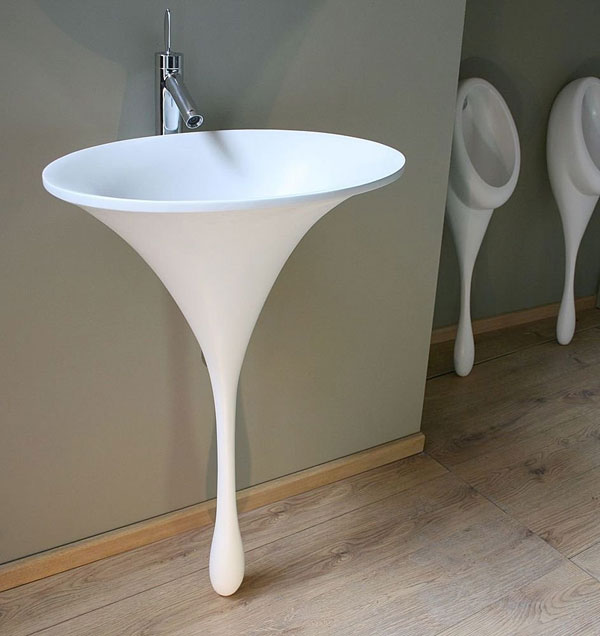 Каплеобразный набор для ванной – оригинальный дизайнерский подход к утилитарным предметам