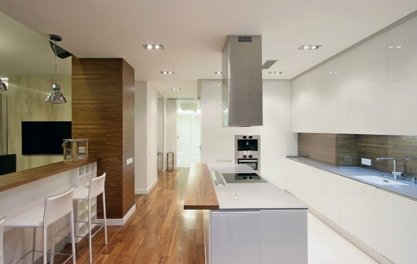 Стильный дизайн современной квартиры из натуральных материалов