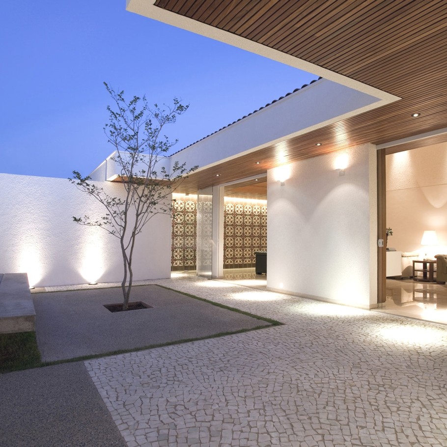 Магия южной ночи: стильный дом гедда от архитектурной студии mustafa bucar arquitetura, бразилия