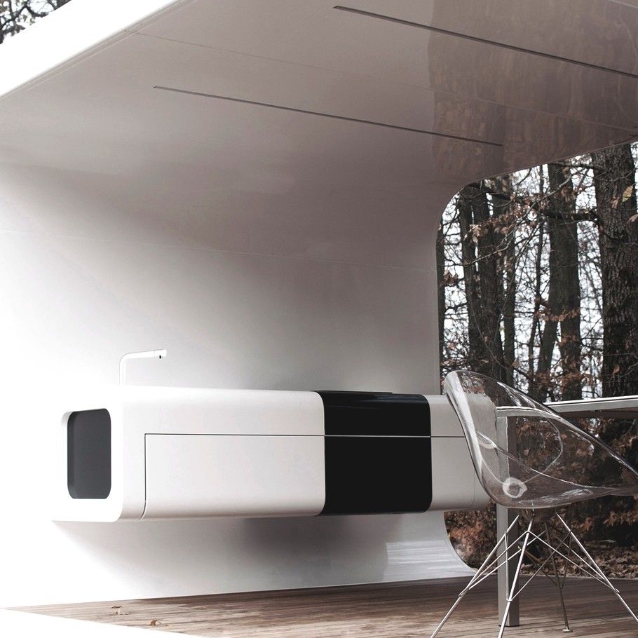Современная концепция жизни – элегантные модульные дома-блоки от студии coodo